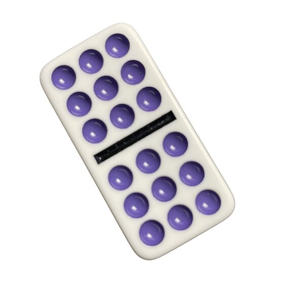 Double Twelve Dominoes Replacement Tile 9 9  Color Dot mq - Picture 2 of 3